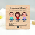 Grandma's Kitchen Where There Is An Unlimited Supply Treats for Grandkids, Personalized Music Fridge Magnet, Heartfelt Gift, Birthday Gift for Grandma