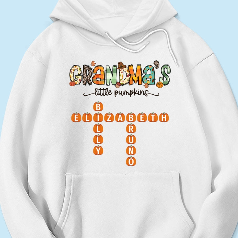 Grandma's Little Pumpkins Fall Season Personalized Shirt
