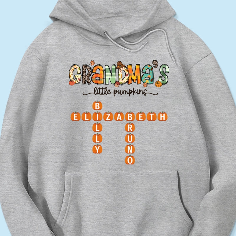 Grandma's Little Pumpkins Fall Season Personalized Shirt