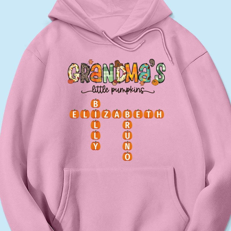 Grandma's Little Pumpkins Fall Season Personalized Shirt