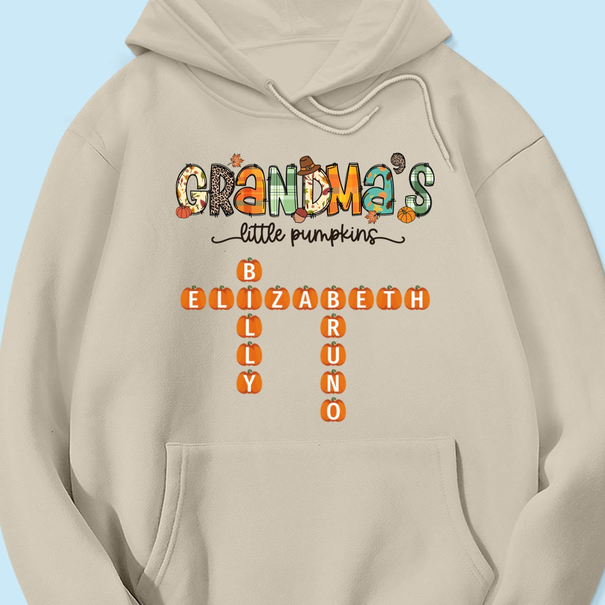 Grandma's Little Pumpkins Fall Season Personalized Shirt